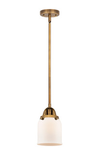 Nouveau 2 LED Mini Pendant in Brushed Brass (405|288-1S-BB-G51-LED)