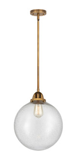 Nouveau 2 LED Mini Pendant in Brushed Brass (405|288-1S-BB-G204-12-LED)