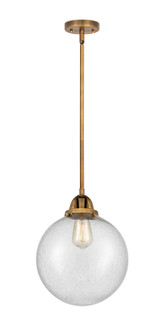 Nouveau 2 LED Mini Pendant in Brushed Brass (405|288-1S-BB-G204-10-LED)