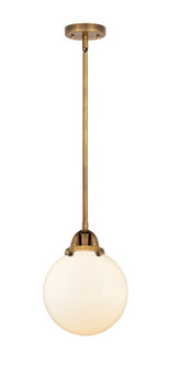 Nouveau 2 LED Mini Pendant in Brushed Brass (405|288-1S-BB-G201-8-LED)