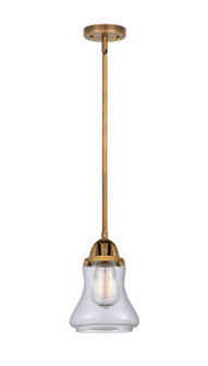 Nouveau 2 LED Mini Pendant in Brushed Brass (405|288-1S-BB-G192-LED)