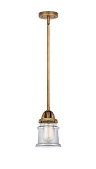 Nouveau 2 LED Mini Pendant in Brushed Brass (405|288-1S-BB-G182S-LED)