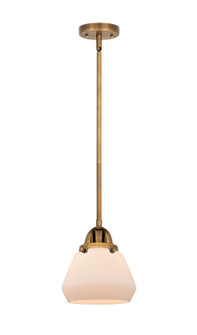 Nouveau 2 LED Mini Pendant in Brushed Brass (405|288-1S-BB-G171-LED)