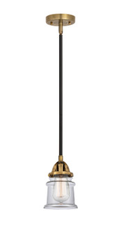 Nouveau 2 LED Mini Pendant in Black Antique Brass (405|288-1S-BAB-G182S-LED)