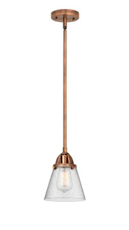 Nouveau 2 LED Mini Pendant in Antique Copper (405|288-1S-AC-G64-LED)