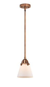Nouveau 2 LED Mini Pendant in Antique Copper (405|288-1S-AC-G61-LED)
