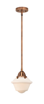 Nouveau 2 LED Mini Pendant in Antique Copper (405|288-1S-AC-G531-LED)
