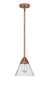 Nouveau 2 LED Mini Pendant in Antique Copper (405|288-1S-AC-G44-LED)