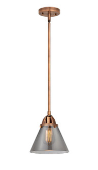 Nouveau 2 LED Mini Pendant in Antique Copper (405|288-1S-AC-G43-LED)