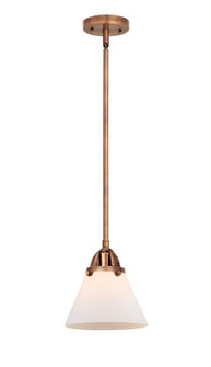 Nouveau 2 LED Mini Pendant in Antique Copper (405|288-1S-AC-G41-LED)
