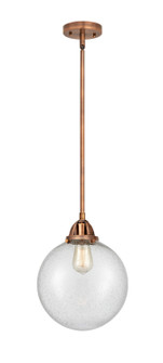 Nouveau 2 One Light Mini Pendant in Antique Copper (405|288-1S-AC-G204-10)