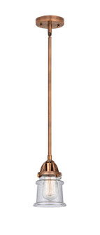 Nouveau 2 One Light Mini Pendant in Antique Copper (405|288-1S-AC-G184S)