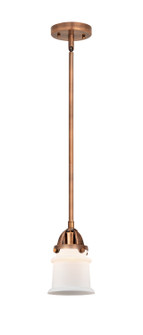 Nouveau 2 LED Mini Pendant in Antique Copper (405|288-1S-AC-G181S-LED)