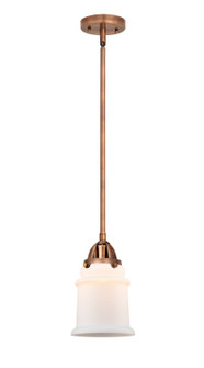 Nouveau 2 LED Mini Pendant in Antique Copper (405|288-1S-AC-G181-LED)