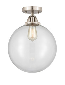 Nouveau 2 LED Semi-Flush Mount in Brushed Satin Nickel (405|288-1C-SN-G202-12-LED)