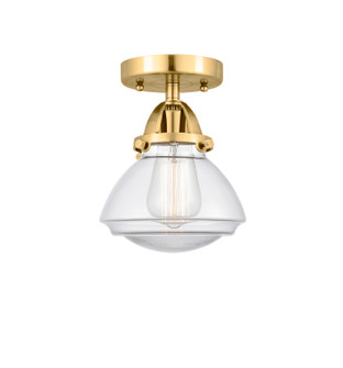 Nouveau 2 LED Semi-Flush Mount in Satin Gold (405|288-1C-SG-G322-LED)