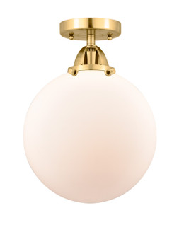 Nouveau 2 LED Semi-Flush Mount in Satin Gold (405|288-1C-SG-G201-10-LED)