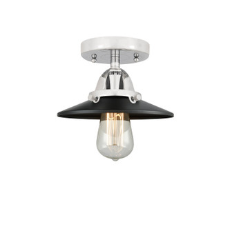 Nouveau 2 LED Semi-Flush Mount in Polished Chrome (405|288-1C-PC-M6-BK-LED)