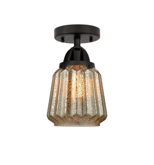 Nouveau 2 LED Semi-Flush Mount in Matte Black (405|288-1C-BK-G146-LED)