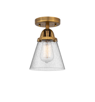 Nouveau 2 One Light Semi-Flush Mount in Brushed Brass (405|288-1C-BB-G64)