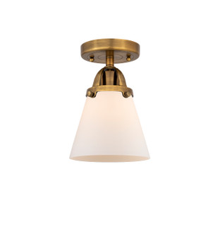 Nouveau 2 One Light Semi-Flush Mount in Brushed Brass (405|288-1C-BB-G61)