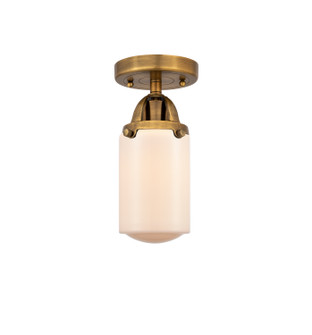 Nouveau 2 One Light Semi-Flush Mount in Brushed Brass (405|288-1C-BB-G311)