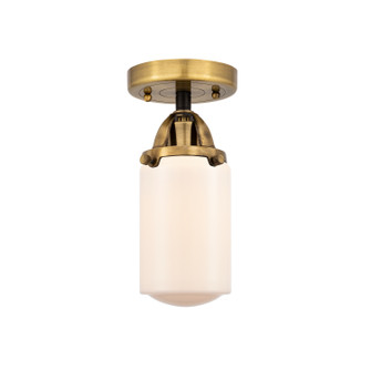 Nouveau 2 One Light Semi-Flush Mount in Black Antique Brass (405|288-1C-BAB-G311)