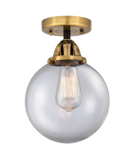 Nouveau 2 LED Semi-Flush Mount in Black Antique Brass (405|288-1C-BAB-G202-8-LED)