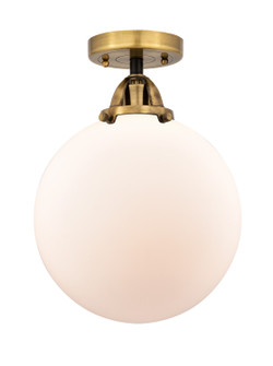 Nouveau 2 LED Semi-Flush Mount in Black Antique Brass (405|288-1C-BAB-G201-10-LED)