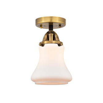 Nouveau 2 One Light Semi-Flush Mount in Black Antique Brass (405|288-1C-BAB-G191)