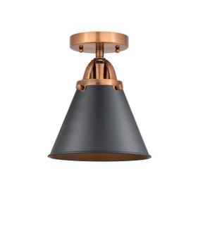 Nouveau 2 LED Semi-Flush Mount in Antique Copper (405|288-1C-AC-M13-BK-LED)