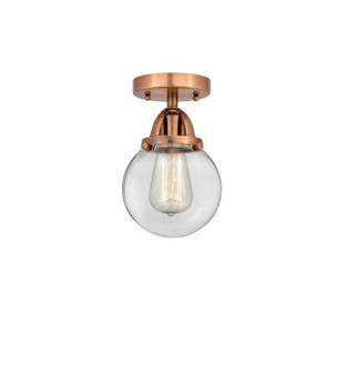 Nouveau 2 LED Semi-Flush Mount in Antique Copper (405|288-1C-AC-G202-6-LED)