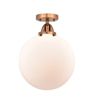 Nouveau 2 LED Semi-Flush Mount in Antique Copper (405|288-1C-AC-G201-12-LED)