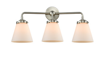 Nouveau Three Light Bath Vanity in Brushed Satin Nickel (405|284-3W-SN-G61)