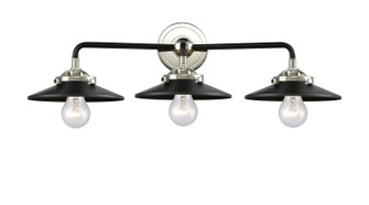 Nouveau LED Bath Vanity in Black Polished Nickel (405|284-3W-BPN-M6-BK-LED)