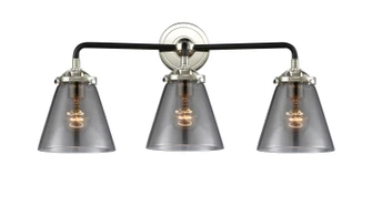 Nouveau LED Bath Vanity in Black Polished Nickel (405|284-3W-BPN-G63-LED)