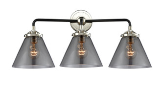 Nouveau Three Light Bath Vanity in Black Polished Nickel (405|284-3W-BPN-G43)