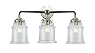 Nouveau Three Light Bath Vanity in Black Polished Nickel (405|284-3W-BPN-G182)