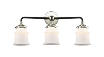 Nouveau Three Light Bath Vanity in Black Polished Nickel (405|284-3W-BPN-G181S)