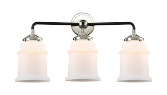 Nouveau Three Light Bath Vanity in Black Polished Nickel (405|284-3W-BPN-G181)