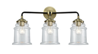 Nouveau Three Light Bath Vanity in Black Antique Brass (405|284-3W-BAB-G182)