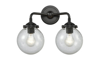 Nouveau Two Light Bath Vanity in Oil Rubbed Bronze (405|284-2W-OB-G204-6)