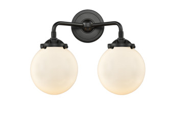 Nouveau Two Light Bath Vanity in Oil Rubbed Bronze (405|284-2W-OB-G201-6)