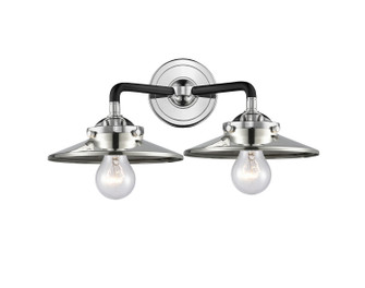 Nouveau LED Bath Vanity in Black Polished Nickel (405|284-2W-BPN-M1-PN-LED)