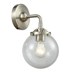 Nouveau One Light Wall Sconce in Brushed Satin Nickel (405|284-1W-SN-G204-6)