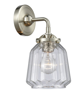 Nouveau One Light Wall Sconce in Brushed Satin Nickel (405|284-1W-SN-G142)