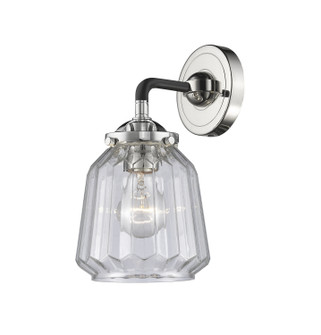 Nouveau One Light Wall Sconce in Black Polished Nickel (405|284-1W-BPN-G142)