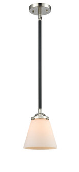 Nouveau One Light Mini Pendant in Black Polished Nickel (405|284-1S-BPN-G61)