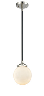 Nouveau One Light Mini Pendant in Black Polished Nickel (405|284-1S-BPN-G201-6)