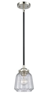 Nouveau One Light Mini Pendant in Black Polished Nickel (405|284-1S-BPN-G142)